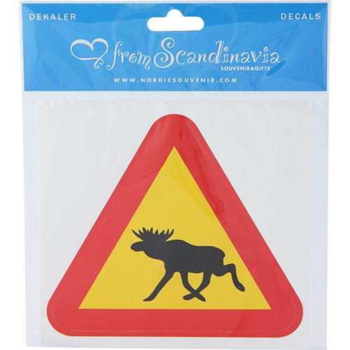 Dekal Älgvarning