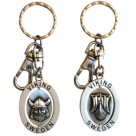 Keyring Viking/Vikingship Swe 40 mm