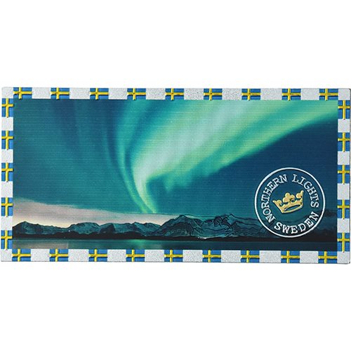 Magnet Northern lights m folieeffekt 100x50mm