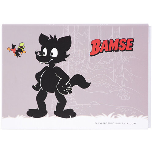 Mug Vargen, grey, 27 cl BAMSE - www.nordicsouvenir.com