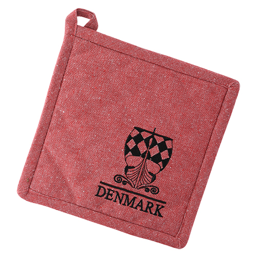 Potholder Viking, Red, Denmark, Recycled
